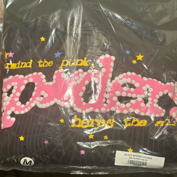 Other - Spider hoodie the color is  sky blue and size medium, it’s new and sealed in bag